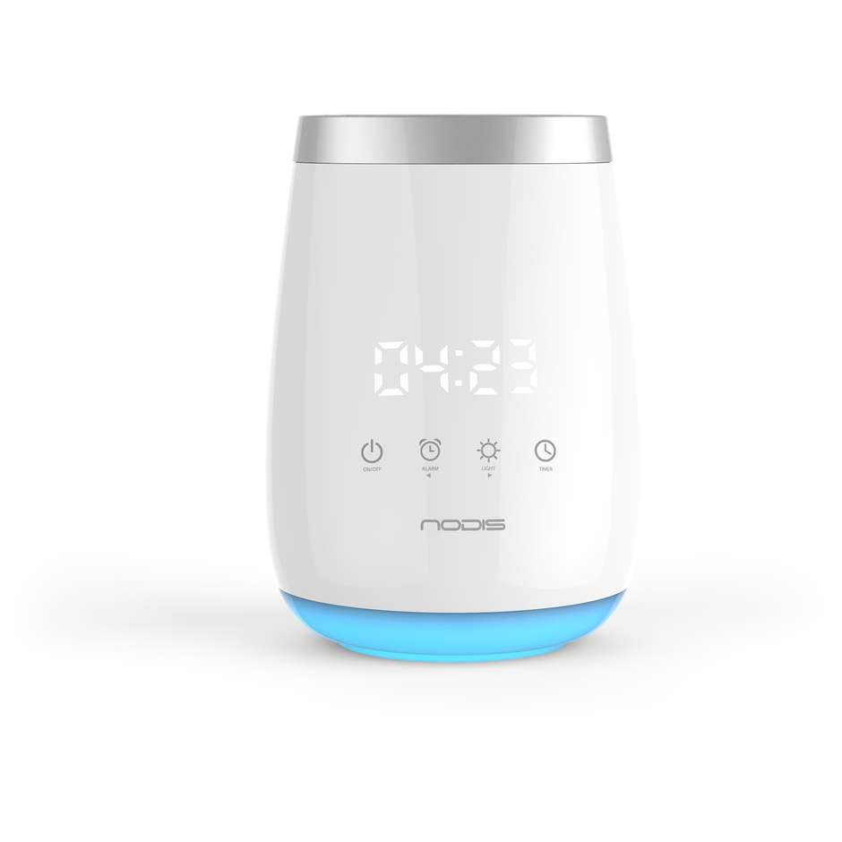Nodis NT-ZEN1WH diffusore di aromi a ultrasuoni 100 ml con orologio, bianco