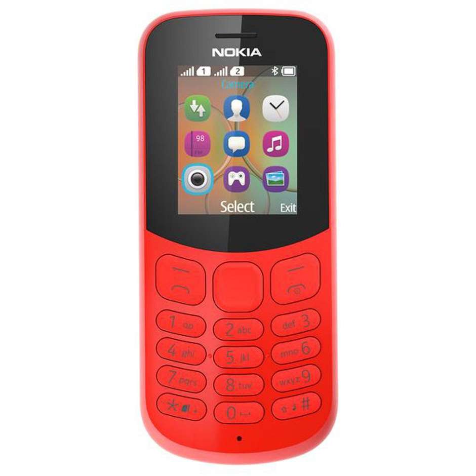 Nokia 130 2017 Telefono cellulare Dual Sim Display 1,8" memoria 8 MB colore Rosso