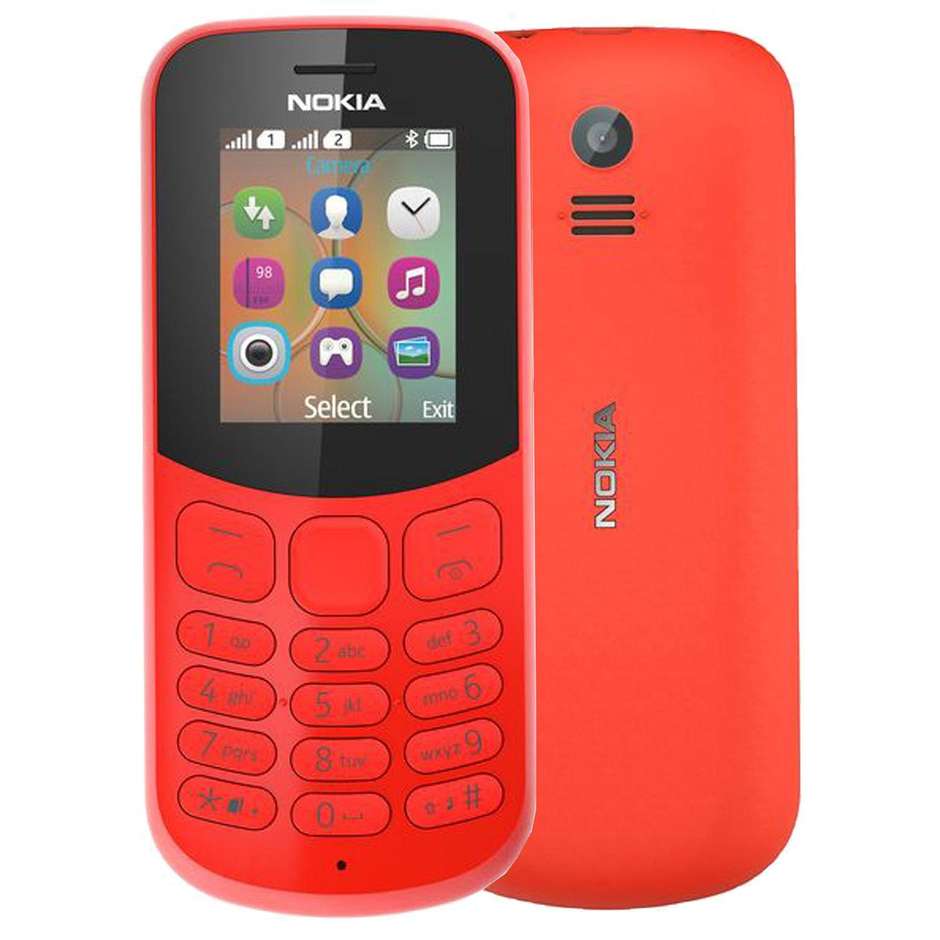 Nokia 130 2017 Telefono cellulare Dual Sim Display 1,8" memoria 8 MB colore Rosso