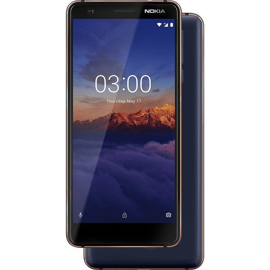 Nokia 3.1 Smartphone 5,2" HD memoria 16 GB 4G LTE Wi-Fi Android 8.0 colore Blu,Rame