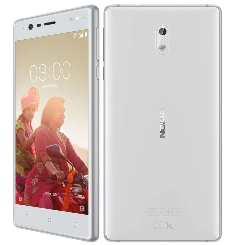 Nokia 3 colore Bianco Smartphone Dual sim