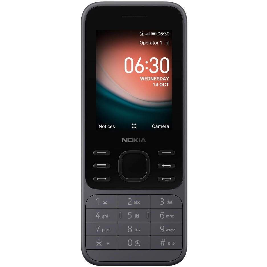 Nokia 6300 Telefono cellulare 2,4" 4G Memoria 4 GB WhatsApp Facebook colore Charcoal