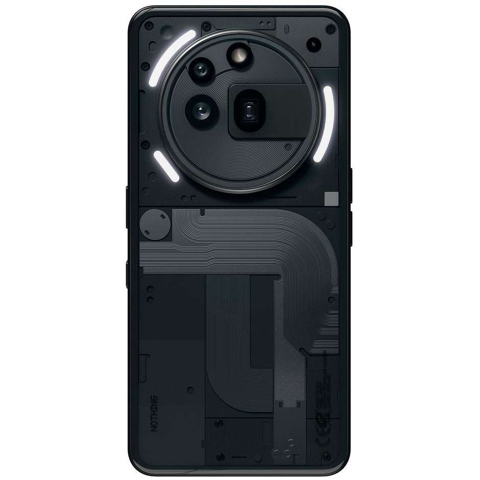 Nothing Phone 3A Pro Smartphone 5G 6.77" Ram 12 GB Memoria 256 GB Colore Nero