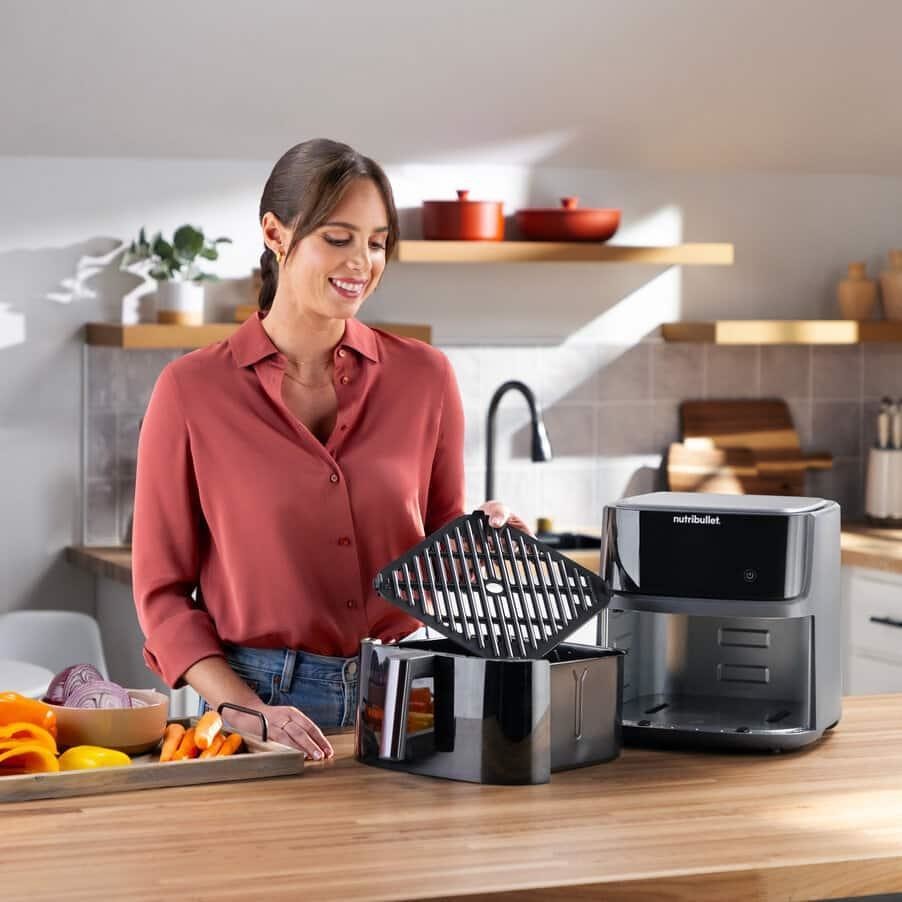 NutriBullet CrispLite Vision Friggitrice ad aria Singolo capacita 8 Lt Potenza 2000 W Colore Nero