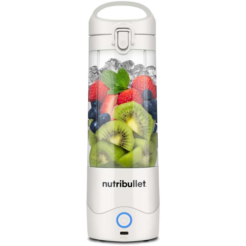NutriBullet Frullatore  Portabile Capacita 0,475 L Colore Bianco