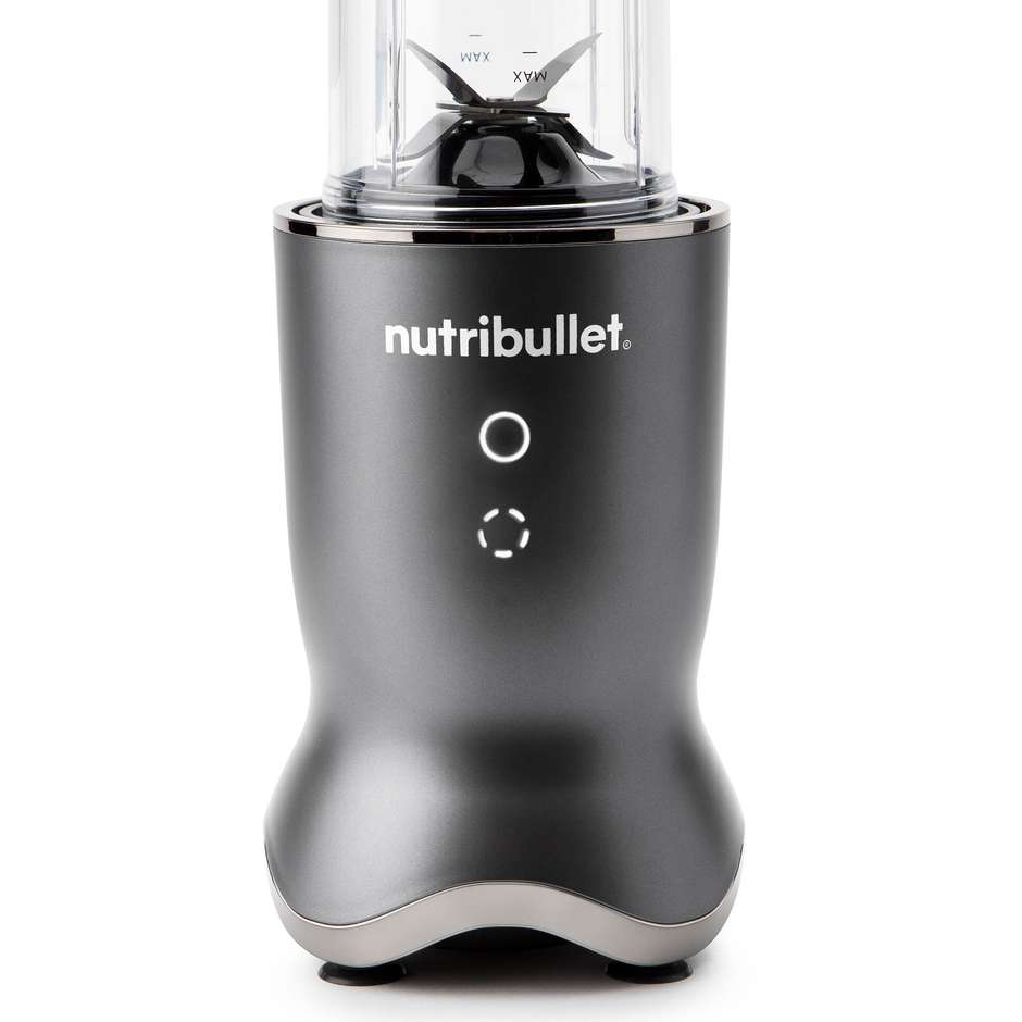 NutriBullet NB1206DGB Frullatore da tavolo + Accessori Capacita 0,9 ​​L 1200 W Colore Nero, Trasparente