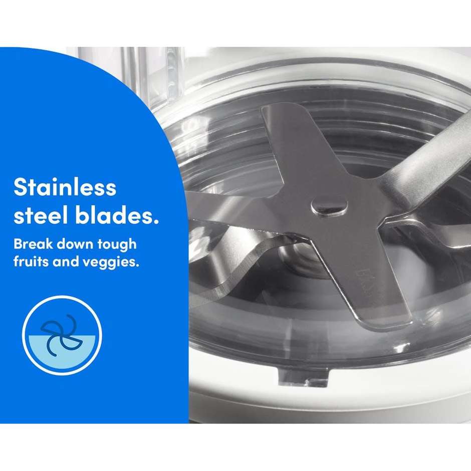 NutriBullet NB907MAW Frullatore Pro 900 Capacita 0,9 Lt Sport 900 W Colore Bianco