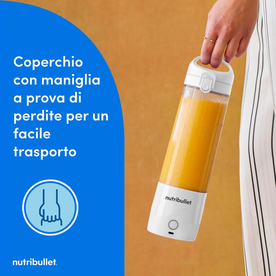 Nutribullet NBP003W Mixer E Frullatori Elettrico Multifunzione Inox
