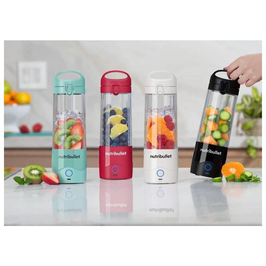 NutriBullet Portable NBP003PU Frullatore Senza Fili Ricaricabile USB-C 475ml con Tazza da Viaggio Viola
