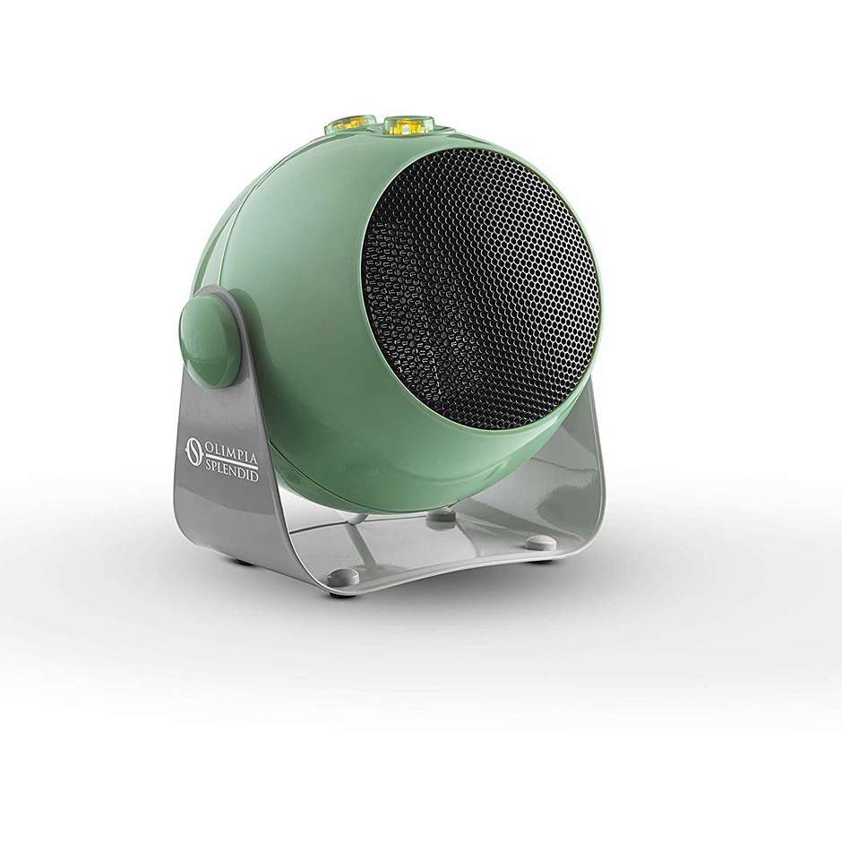 Olimpia Splendid Caldodesign S termoventilatore potenza max 1800 Watt colore verde e argento