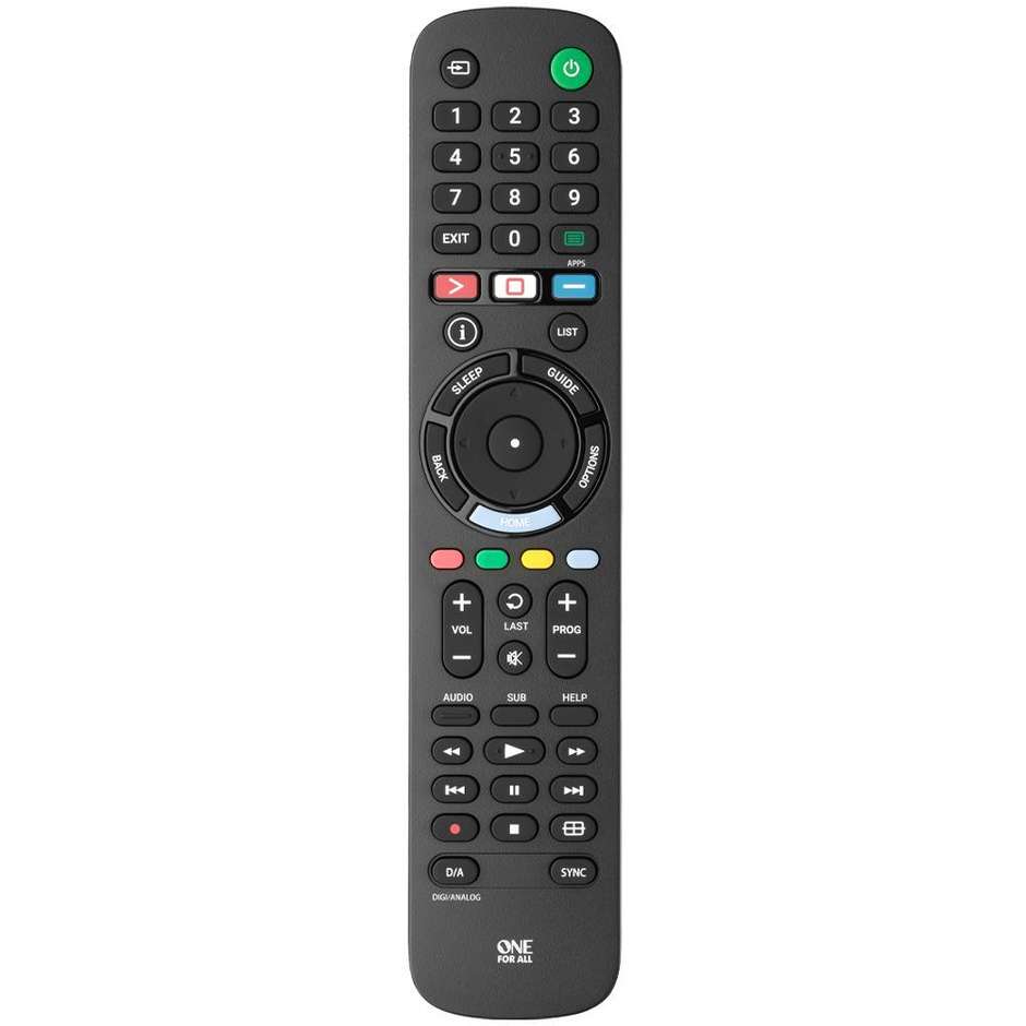 ONE FOR ALL URC4912 SONY Telecomando Universale Smart TV Sostitutivo 1:1 Colore Black