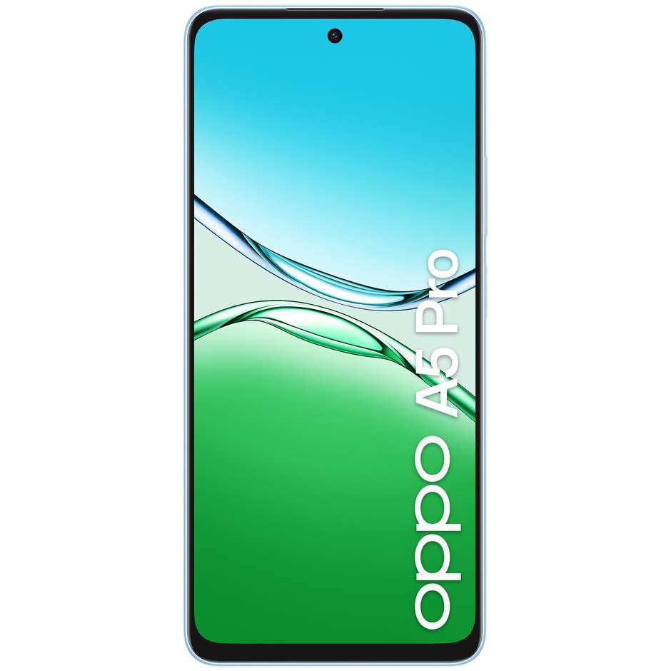 OPPO A5 Pro Smartphone 4G 16,9 cm (6.67") FHD+ 8 GB 256 GB Doppia SIM 50 MP AI 5000 mAh Blu (Feather Blue)
