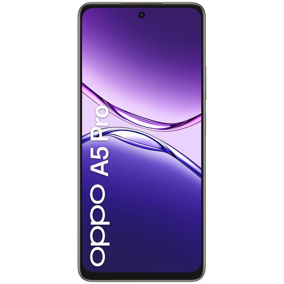 OPPO A5 Pro Smartphone 4G 6.67” Ram 8 GB Memoria 256 GB Colore Black Brown