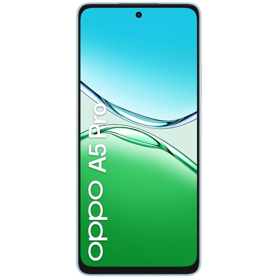 OPPO A5 Pro Smartphone 4G 6.67” Ram 8 GB Memoria 256 GB Colore Feather Blue
