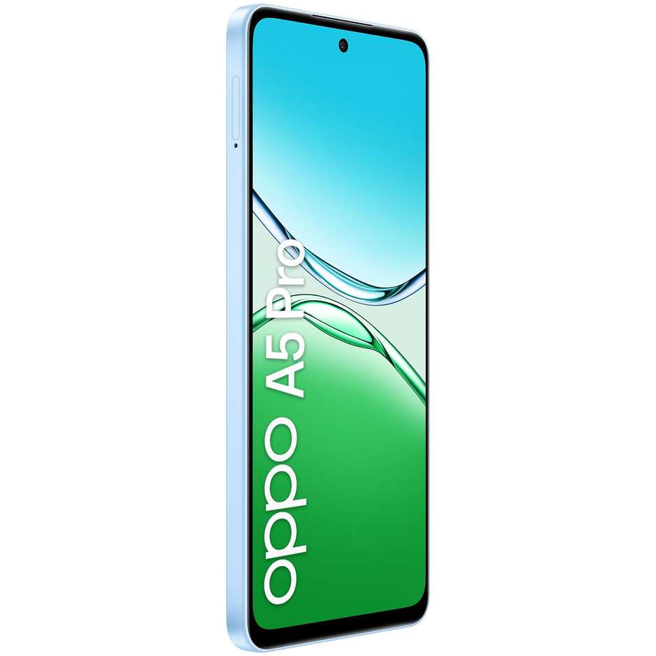 OPPO A5 Pro Smartphone 4G 6.67” Ram 8 GB Memoria 256 GB Colore Feather Blue