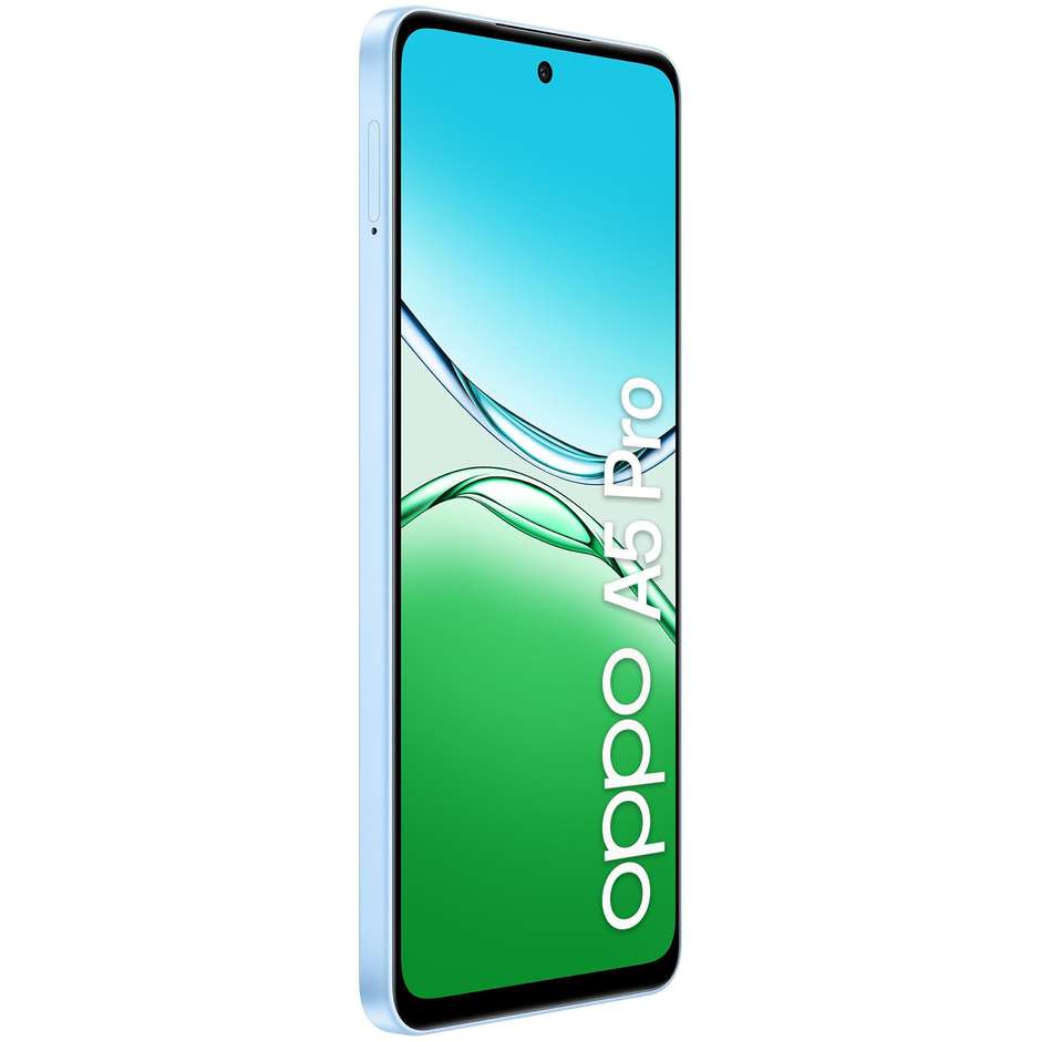 OPPO A5 Pro Smartphone 4G 6.67” Ram 8 GB Memoria 256 GB Colore Feather Blue
