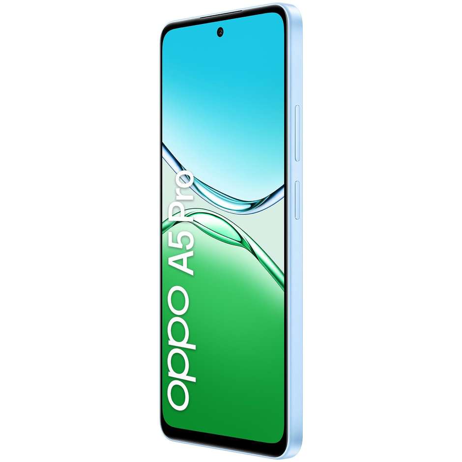 OPPO A5 Pro Smartphone 4G 6.67” Ram 8 GB Memoria 256 GB Colore Feather Blue
