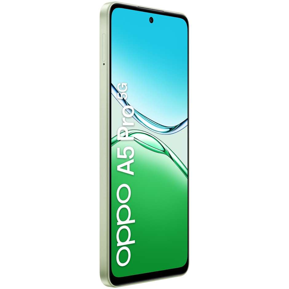 OPPO A5 Pro Smartphone 5G 6.67” Ram 8 GB Memoria 256 GB Colore Olive Green
