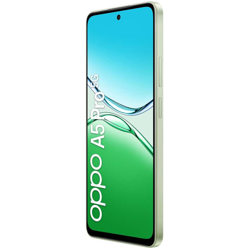 OPPO A5 Pro Smartphone 5G 6.67” Ram 8 GB Memoria 256 GB Colore Olive Green