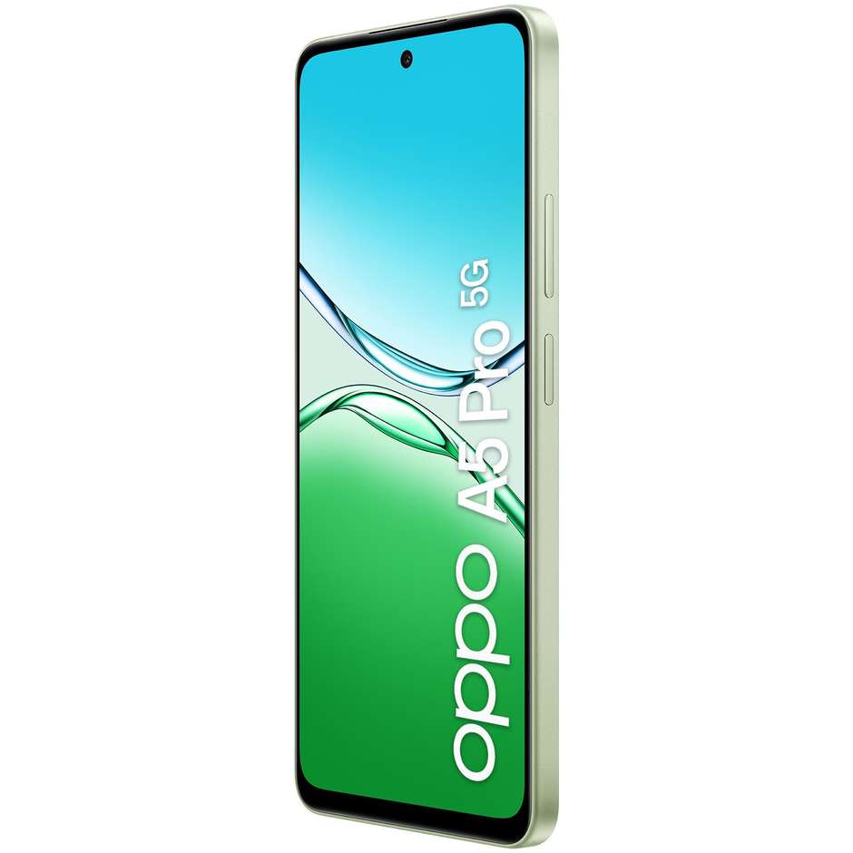 OPPO A5 Pro Smartphone 5G 6.67” Ram 8 GB Memoria 256 GB Colore Olive Green