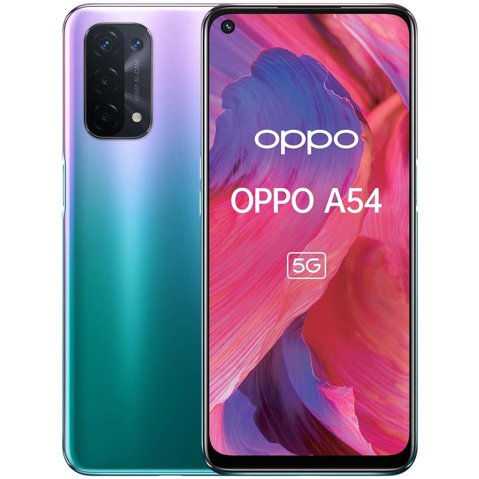 Oppo A54 5G Smartphone 6,5"Full HD+ Ram 4 Gb Memoria 64 Gb Android colore Fantastic Purple