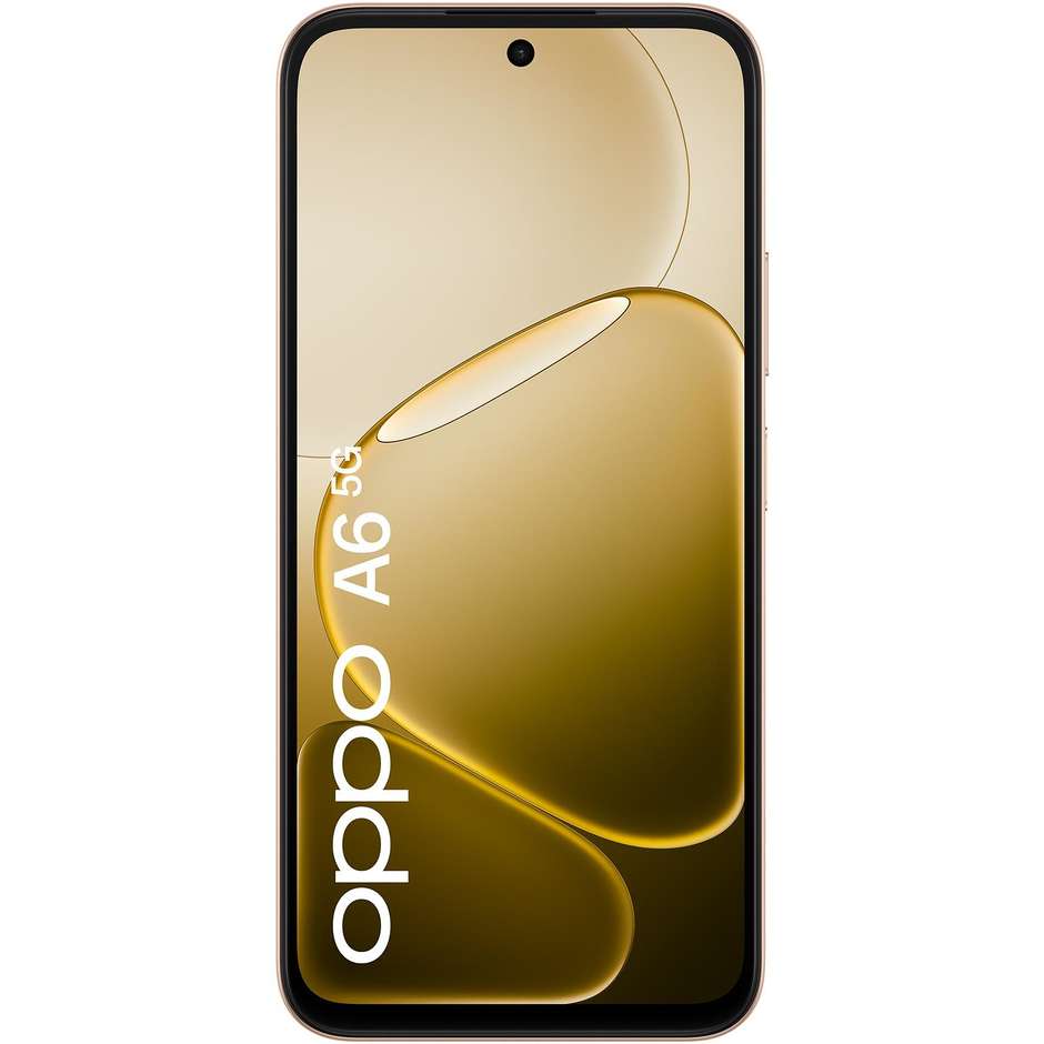 OPPO A6 Smartphone 5G 17,1 cm (6.75") 120Hz 6 GB 256 GB Doppia SIM 50 MP 6550 mAh Oro (Aurora Gold)