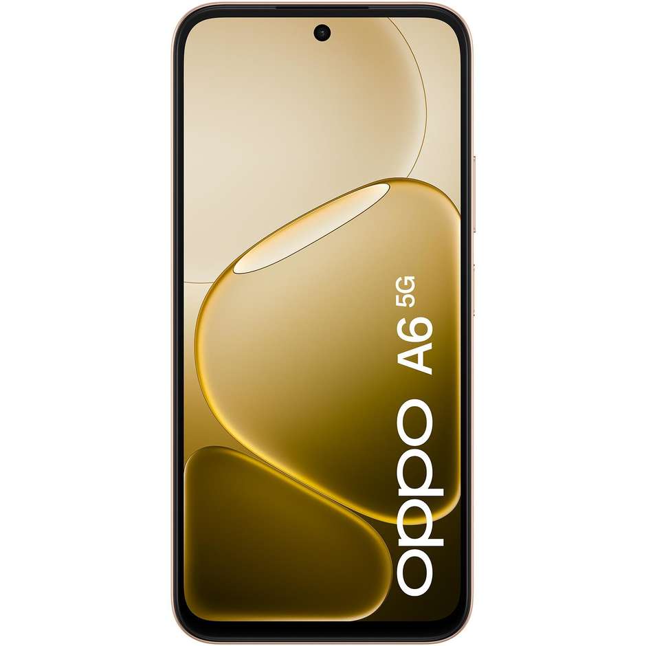 OPPO A6 Smartphone 5G 17,1 cm (6.75") 120Hz 6 GB 256 GB Doppia SIM 50 MP 6550 mAh Oro (Aurora Gold)