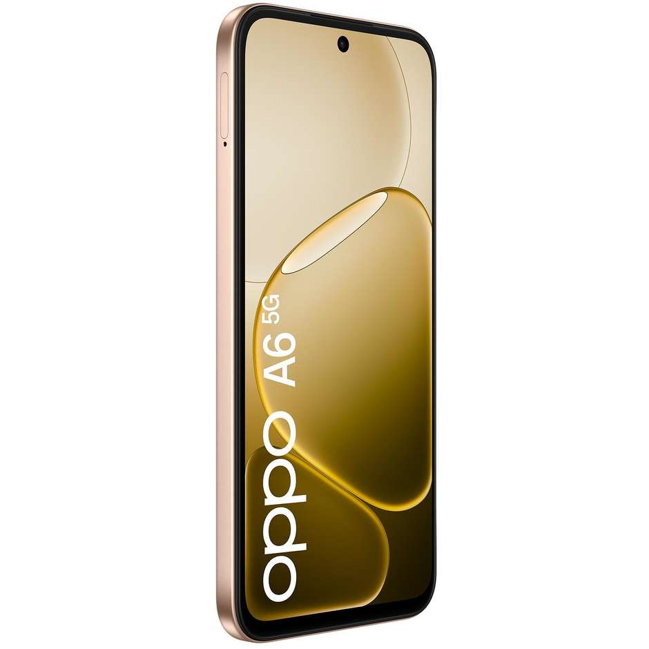 OPPO A6 Smartphone 5G 17,1 cm (6.75") 120Hz 6 GB 256 GB Doppia SIM 50 MP 6550 mAh Oro (Aurora Gold)