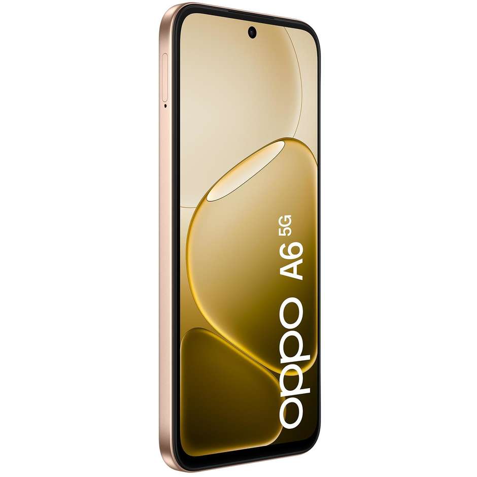 OPPO A6 Smartphone 5G 17,1 cm (6.75") 120Hz 6 GB 256 GB Doppia SIM 50 MP 6550 mAh Oro (Aurora Gold)