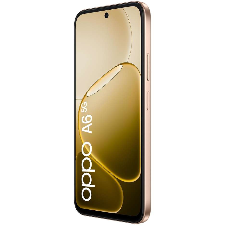 OPPO A6 Smartphone 5G 17,1 cm (6.75") 120Hz 6 GB 256 GB Doppia SIM 50 MP 6550 mAh Oro (Aurora Gold)
