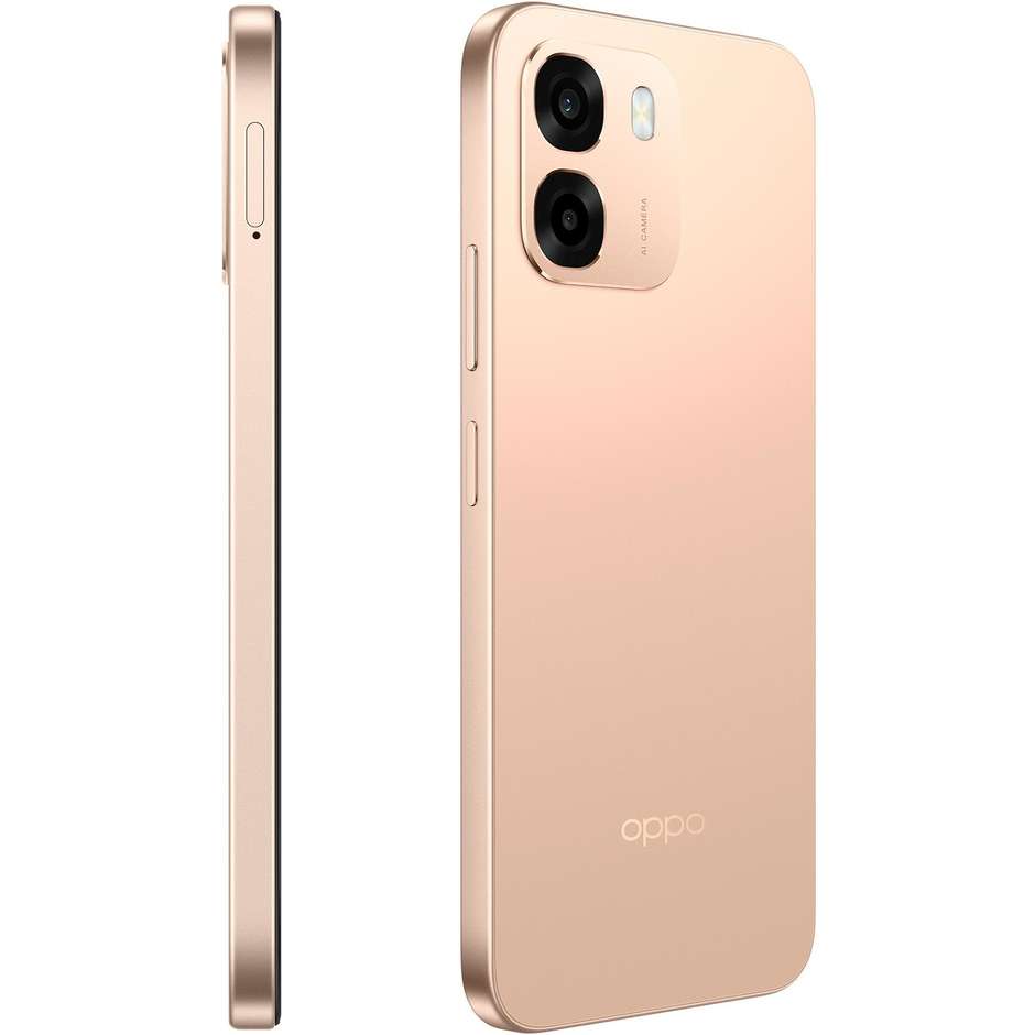 OPPO A6 Smartphone 5G 17,1 cm (6.75") 120Hz 6 GB 256 GB Doppia SIM 50 MP 6550 mAh Oro (Aurora Gold)
