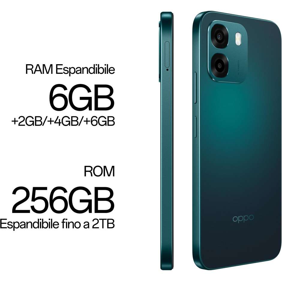 OPPO A6 Smartphone 6,75" 120Hz 6GB/256GB 50MP Sapphire Black