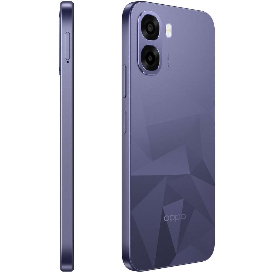 OPPO A6k Smartphone 17,1 cm (6.75") 120Hz 4 GB 256 GB Doppia SIM 5000 mAh Nero (Crystal Black)