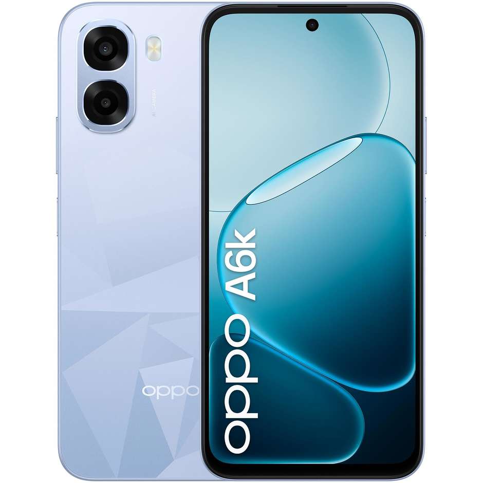 OPPO A6k Smartphone 6.75" 120Hz 4GB/256GB Crystal Blue