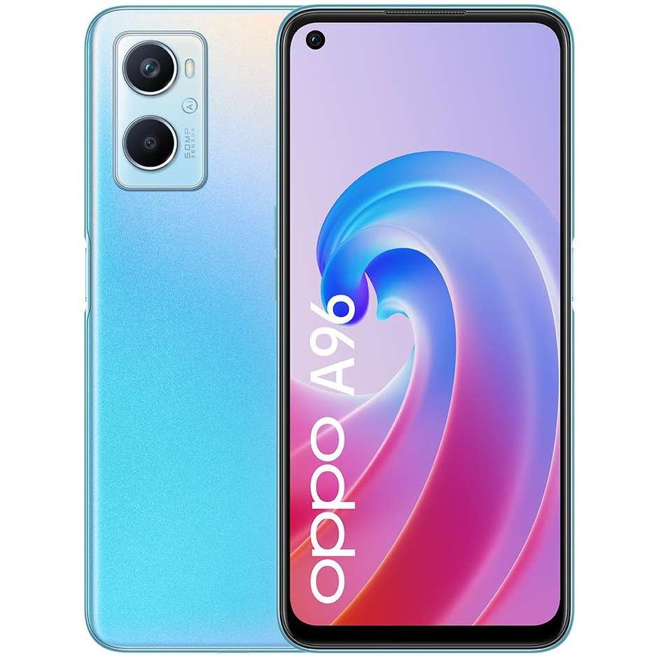 Oppo A96 Smartphone 6,59" Full HD+ Ram 8 Gb Memoria 128 Gb Android Sunset Blue