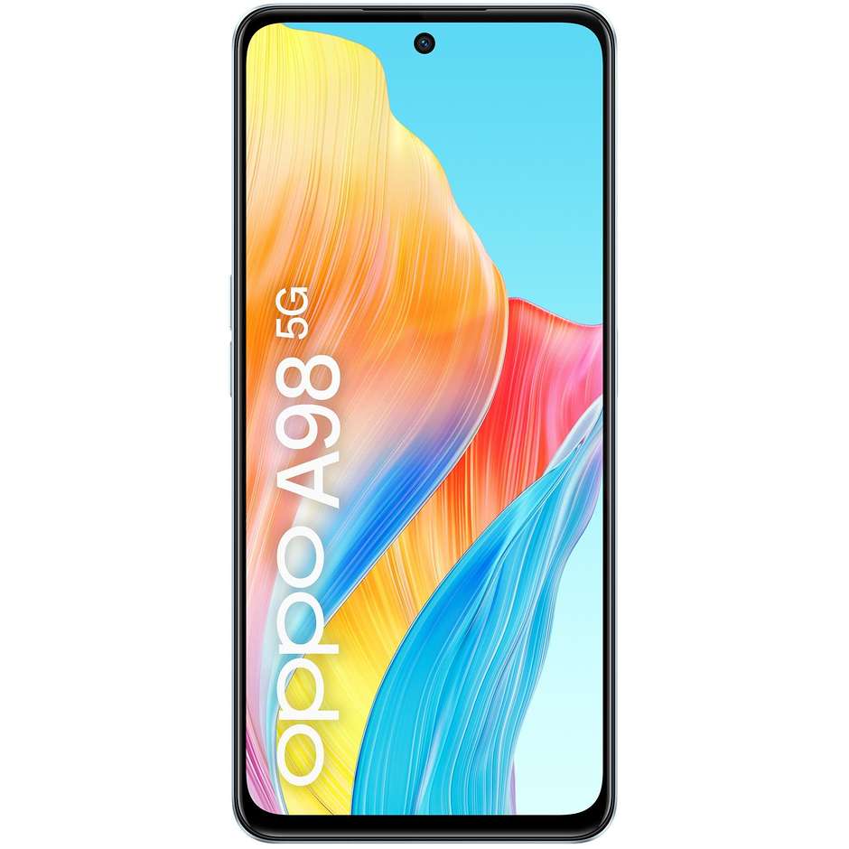 OPPO A98 Smartphone 5G 6.72” Ram 8 Gb Memoria 256 Gb Android 13 Colore Blu