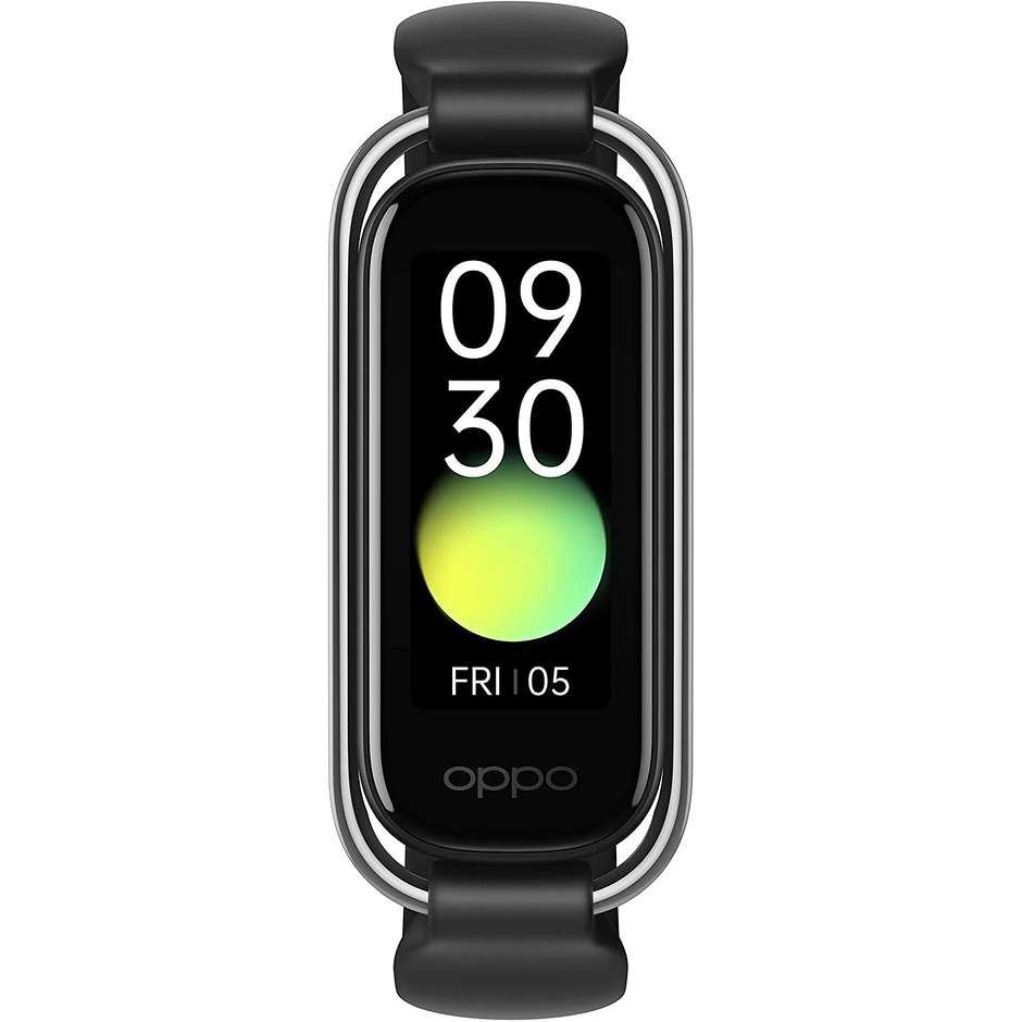 Oppo Band Fashion Fitness Band Display 1,1'' AMOLED Impermeabile 50 m GPS Cardiofrequenzimetro colore nero