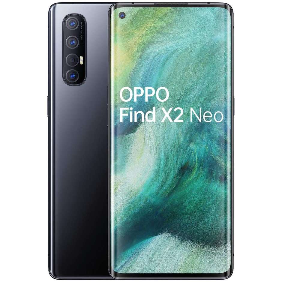 Oppo Find X2 Neo Smartphone 6,5" OLED Memoria 256 GB Ram 12 GB ColorOS 7 colore Nero