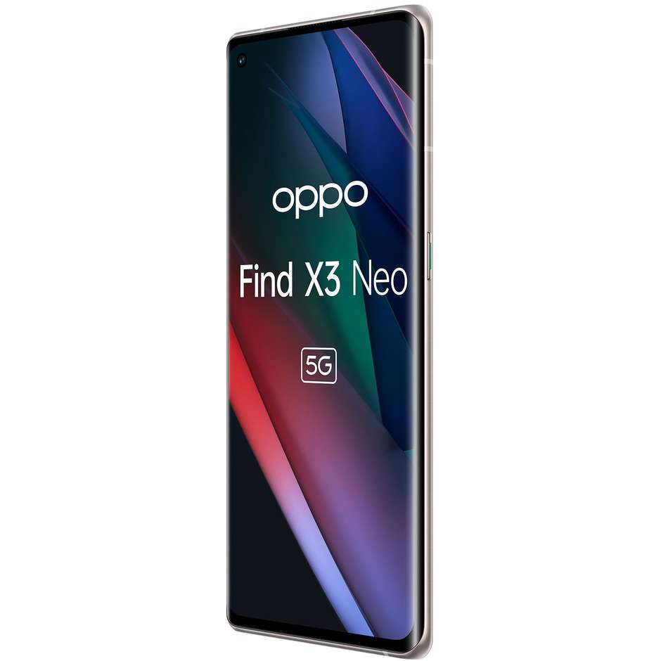 Oppo Find X3 Neo 5G Smartphone 6,55'' Ram 12 Gb Memoria 256 Gb Android colore Galactic Silver