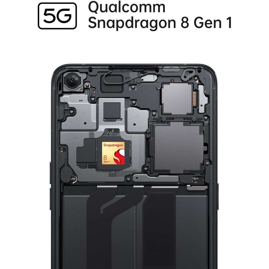 Oppo FIND X5 PR 5G Smartphone 6.7" Ram 12 Gb Memoria 256 Gb Android 12 Colore Glaze Black