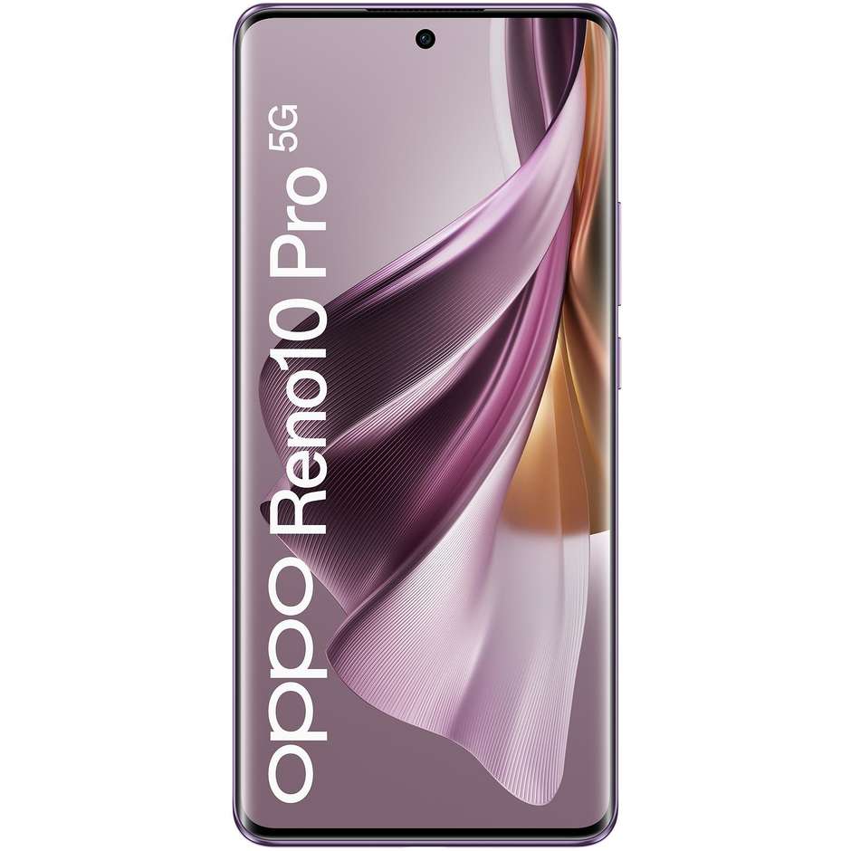 OPPO Reno 10 PRO Smartphone 5G 6.7" RAM 12 GB Memoria 256 GB Android 13 Colore Glossy Purple