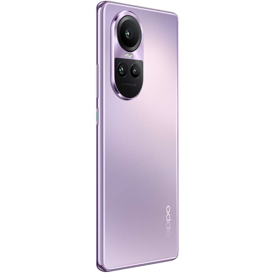 OPPO Reno 10 PRO Smartphone 5G 6.7" RAM 12 GB Memoria 256 GB Android 13 Colore Glossy Purple