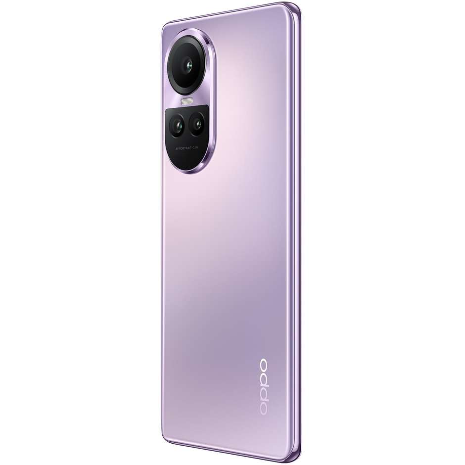 OPPO Reno 10 PRO Smartphone 5G 6.7" RAM 12 GB Memoria 256 GB Android 13 Colore Glossy Purple