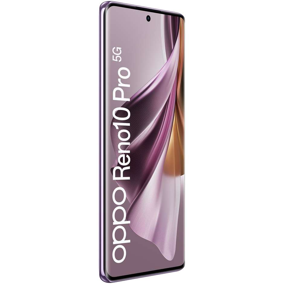 OPPO Reno 10 PRO Smartphone 5G 6.7" RAM 12 GB Memoria 256 GB Android 13 Colore Glossy Purple