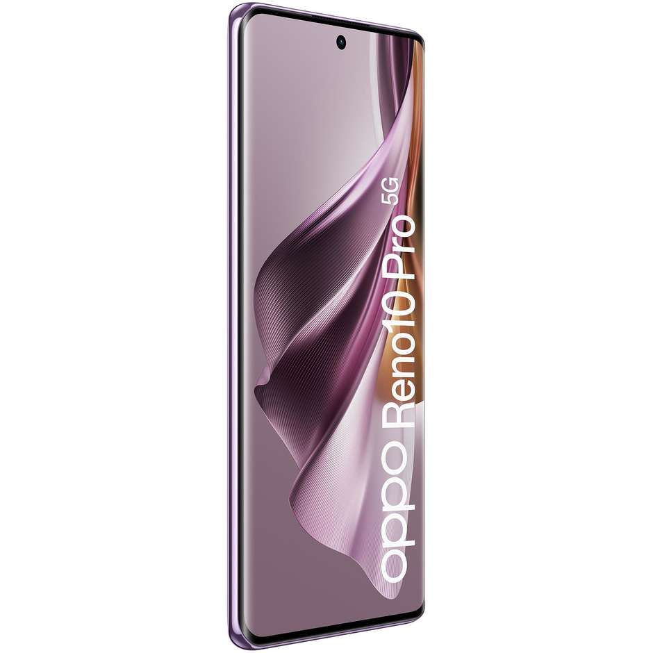 OPPO Reno 10 PRO Smartphone 5G 6.7" RAM 12 GB Memoria 256 GB Android 13 Colore Glossy Purple