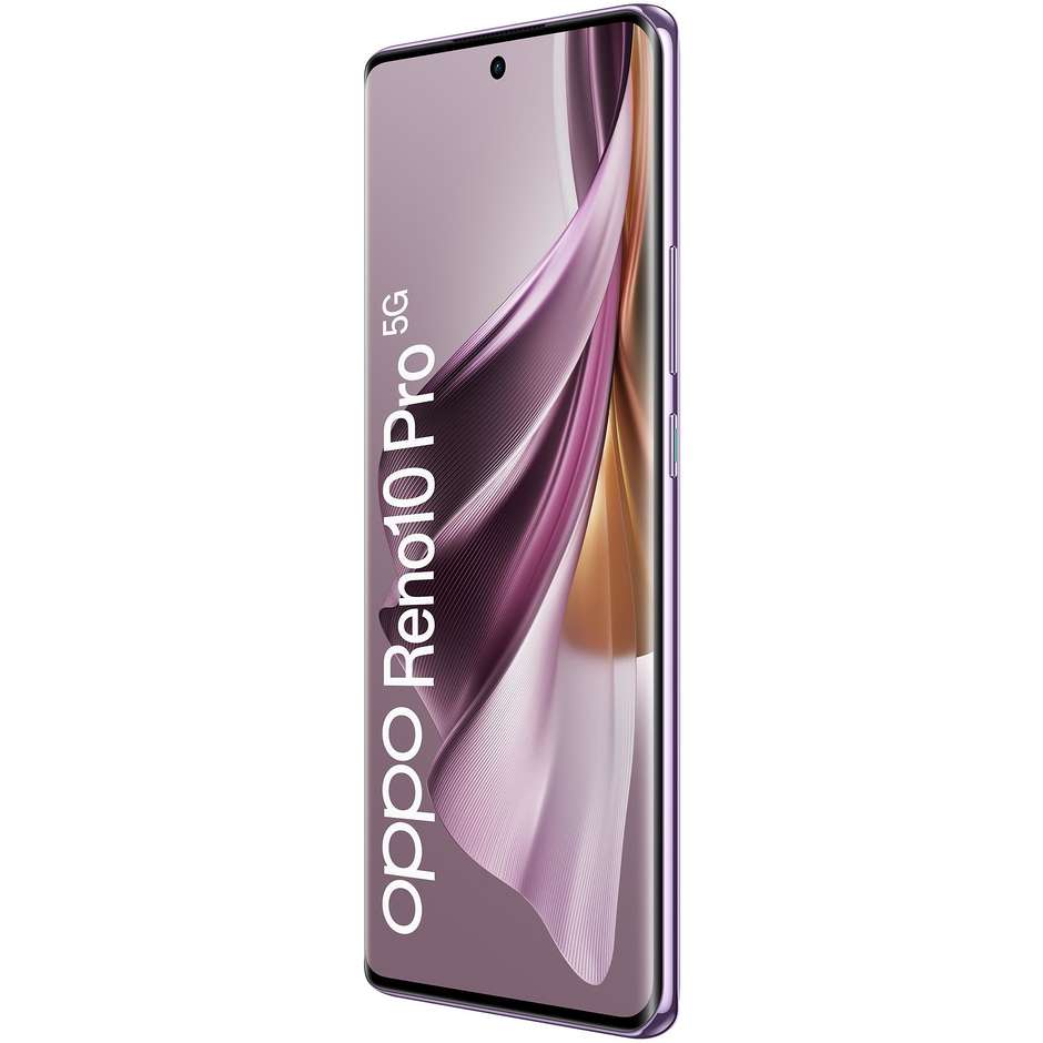 OPPO Reno 10 PRO Smartphone 5G 6.7" RAM 12 GB Memoria 256 GB Android 13 Colore Glossy Purple