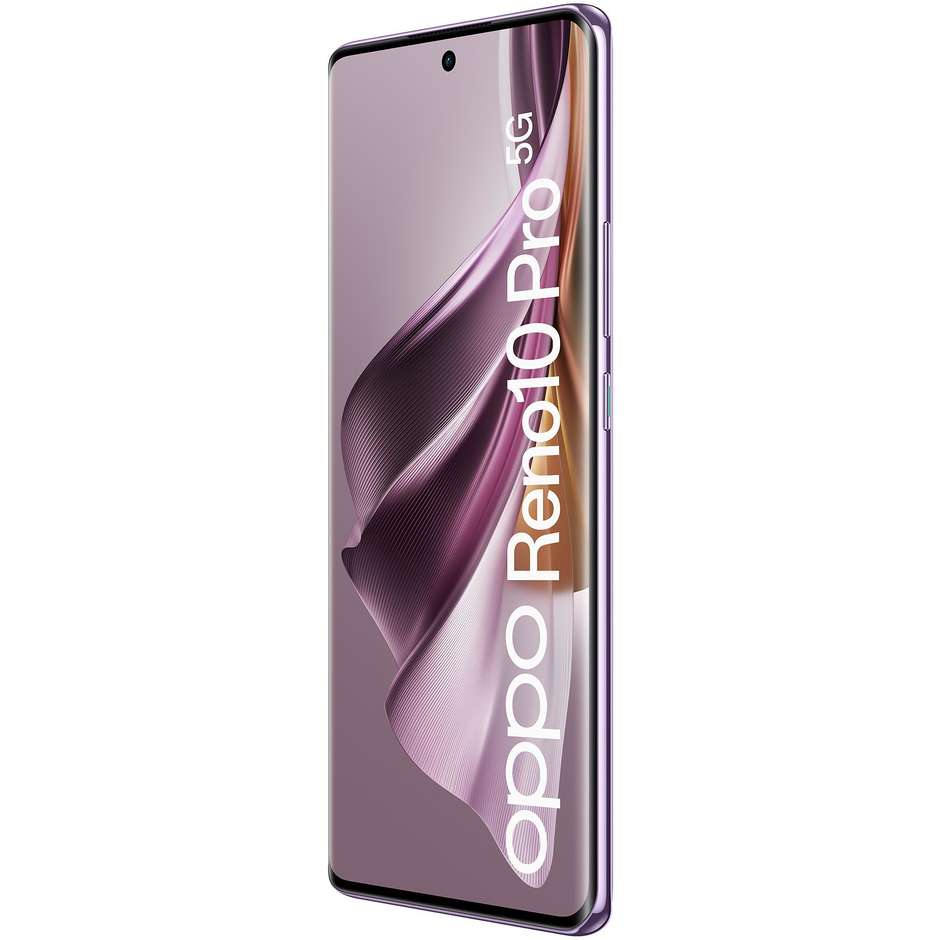 OPPO Reno 10 PRO Smartphone 5G 6.7" RAM 12 GB Memoria 256 GB Android 13 Colore Glossy Purple