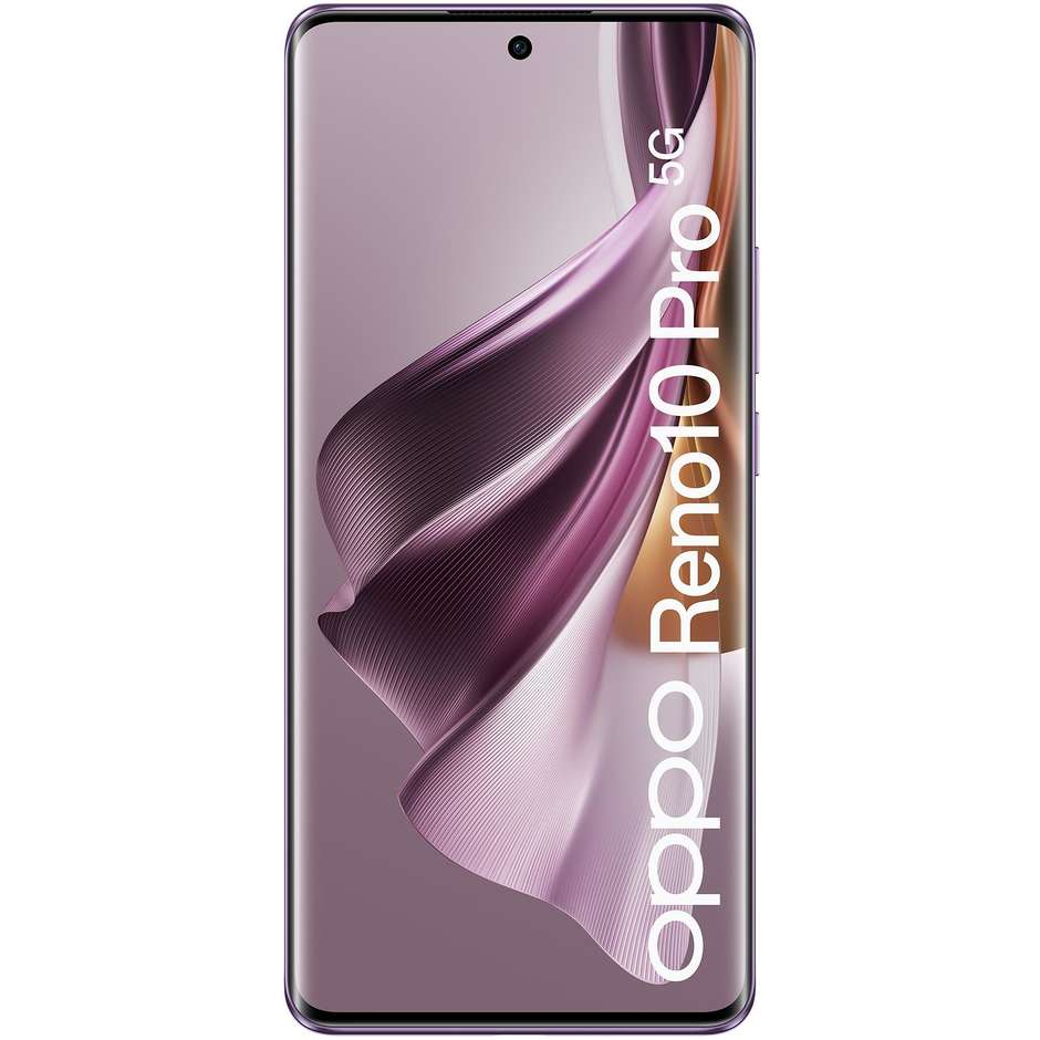 OPPO Reno 10 PRO Smartphone 5G 6.7" RAM 12 GB Memoria 256 GB Android 13 Colore Glossy Purple