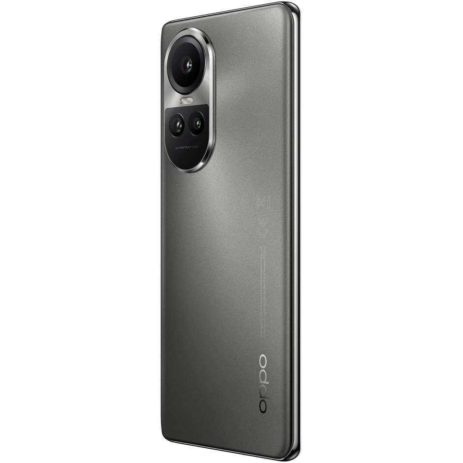 OPPO Reno 10 PRO Smartphone 5G 6.7" Ram 12 GB Memoria 256 GB Colore Silvery Grey