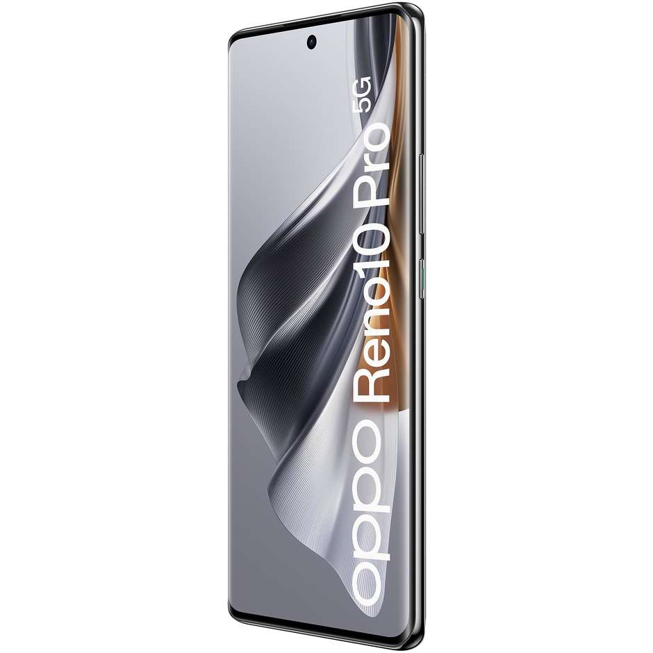 OPPO Reno 10 PRO Smartphone 5G 6.7" Ram 12 GB Memoria 256 GB Colore Silvery Grey